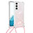 Custodia Silicone Gel Morbida Fantasia Modello Cover Y03B per Samsung Galaxy S22 5G Rosa