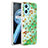 Custodia Silicone Gel Morbida Fantasia Modello Cover Y04B per Realme 9i 4G Verde Pastello