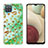 Custodia Silicone Gel Morbida Fantasia Modello Cover Y04B per Samsung Galaxy A12 5G Verde Pastello