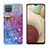 Custodia Silicone Gel Morbida Fantasia Modello Cover Y04B per Samsung Galaxy A12 5G Viola