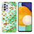 Custodia Silicone Gel Morbida Fantasia Modello Cover Y04B per Samsung Galaxy A23 4G Verde Pastello