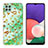 Custodia Silicone Gel Morbida Fantasia Modello Cover Y04B per Samsung Galaxy F42 5G Verde Pastello