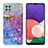 Custodia Silicone Gel Morbida Fantasia Modello Cover Y04B per Samsung Galaxy F42 5G Viola