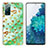 Custodia Silicone Gel Morbida Fantasia Modello Cover Y04B per Samsung Galaxy S20 FE 5G Verde Pastello