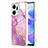 Custodia Silicone Gel Morbida Fantasia Modello Cover Y05B per Huawei Honor X7a Lavanda