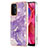 Custodia Silicone Gel Morbida Fantasia Modello Cover Y05B per Oppo A54 5G Viola