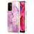 Custodia Silicone Gel Morbida Fantasia Modello Cover Y05B per Oppo A74 5G Lavanda