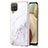Custodia Silicone Gel Morbida Fantasia Modello Cover Y05B per Samsung Galaxy A12 5G Bianco