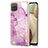 Custodia Silicone Gel Morbida Fantasia Modello Cover Y05B per Samsung Galaxy A12 5G Lavanda