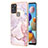 Custodia Silicone Gel Morbida Fantasia Modello Cover Y05B per Samsung Galaxy A21s Rosa