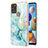 Custodia Silicone Gel Morbida Fantasia Modello Cover Y05B per Samsung Galaxy A21s Verde