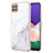 Custodia Silicone Gel Morbida Fantasia Modello Cover Y05B per Samsung Galaxy A22s 5G Bianco