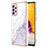 Custodia Silicone Gel Morbida Fantasia Modello Cover Y05B per Samsung Galaxy A23 4G Bianco