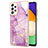 Custodia Silicone Gel Morbida Fantasia Modello Cover Y05B per Samsung Galaxy A52 4G Lavanda