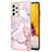 Custodia Silicone Gel Morbida Fantasia Modello Cover Y05B per Samsung Galaxy A72 5G Rosa