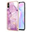 Custodia Silicone Gel Morbida Fantasia Modello Cover Y05B per Xiaomi Redmi 9AT Lavanda