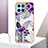 Custodia Silicone Gel Morbida Fantasia Modello Cover Y06B per Huawei Honor 70 Lite 5G Viola