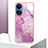 Custodia Silicone Gel Morbida Fantasia Modello Cover Y06B per Huawei Honor X7 Lavanda