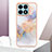 Custodia Silicone Gel Morbida Fantasia Modello Cover Y06B per Huawei Honor X8a 4G Lavanda