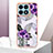 Custodia Silicone Gel Morbida Fantasia Modello Cover Y06B per Huawei Honor X8a 4G Viola