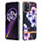 Custodia Silicone Gel Morbida Fantasia Modello Cover Y06B per Realme 9 5G Viola