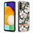 Custodia Silicone Gel Morbida Fantasia Modello Cover Y06B per Samsung Galaxy A13 5G Bianco