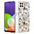 Custodia Silicone Gel Morbida Fantasia Modello Cover Y06B per Samsung Galaxy A22 4G Bianco