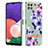 Custodia Silicone Gel Morbida Fantasia Modello Cover Y06B per Samsung Galaxy A22 5G Viola