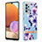 Custodia Silicone Gel Morbida Fantasia Modello Cover Y06B per Samsung Galaxy A32 4G Viola