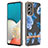 Custodia Silicone Gel Morbida Fantasia Modello Cover Y06B per Samsung Galaxy A53 5G Blu