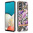 Custodia Silicone Gel Morbida Fantasia Modello Cover Y06B per Samsung Galaxy A53 5G Lavanda