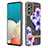 Custodia Silicone Gel Morbida Fantasia Modello Cover Y06B per Samsung Galaxy A53 5G Viola