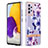 Custodia Silicone Gel Morbida Fantasia Modello Cover Y06B per Samsung Galaxy A72 4G Viola
