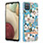 Custodia Silicone Gel Morbida Fantasia Modello Cover Y06B per Samsung Galaxy F12 Bianco