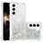 Custodia Silicone Gel Morbida Fantasia Modello Cover Y06B per Samsung Galaxy S24 5G Argento