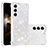 Custodia Silicone Gel Morbida Fantasia Modello Cover Y06B per Samsung Galaxy S24 5G Bianco