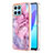 Custodia Silicone Gel Morbida Fantasia Modello Cover Y07B per Huawei Honor 70 Lite 5G Lavanda