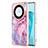 Custodia Silicone Gel Morbida Fantasia Modello Cover Y07B per Huawei Honor Magic5 Lite 5G Lavanda