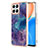 Custodia Silicone Gel Morbida Fantasia Modello Cover Y07B per Huawei Honor X8 4G Viola