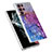 Custodia Silicone Gel Morbida Fantasia Modello Cover Y07B per Samsung Galaxy S21 Ultra 5G Viola