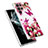 Custodia Silicone Gel Morbida Fantasia Modello Cover Y07B per Samsung Galaxy S22 Ultra 5G Rosso