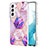 Custodia Silicone Gel Morbida Fantasia Modello Cover Y08B per Samsung Galaxy S23 5G Lavanda