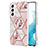 Custodia Silicone Gel Morbida Fantasia Modello Cover Y09B per Samsung Galaxy S21 Plus 5G Rosa