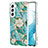 Custodia Silicone Gel Morbida Fantasia Modello Cover Y09B per Samsung Galaxy S21 Plus 5G Verde