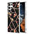 Custodia Silicone Gel Morbida Fantasia Modello Cover Y09B per Samsung Galaxy S22 Ultra 5G Nero