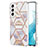 Custodia Silicone Gel Morbida Fantasia Modello Cover Y09B per Samsung Galaxy S23 Plus 5G Lavanda
