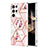 Custodia Silicone Gel Morbida Fantasia Modello Cover Y09B per Samsung Galaxy S24 Ultra 5G Rosa