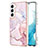 Custodia Silicone Gel Morbida Fantasia Modello Cover Y11B per Samsung Galaxy S21 FE 5G Rosa