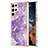 Custodia Silicone Gel Morbida Fantasia Modello Cover Y11B per Samsung Galaxy S23 Ultra 5G Viola