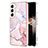 Custodia Silicone Gel Morbida Fantasia Modello Cover Y11B per Samsung Galaxy S24 5G Rosa